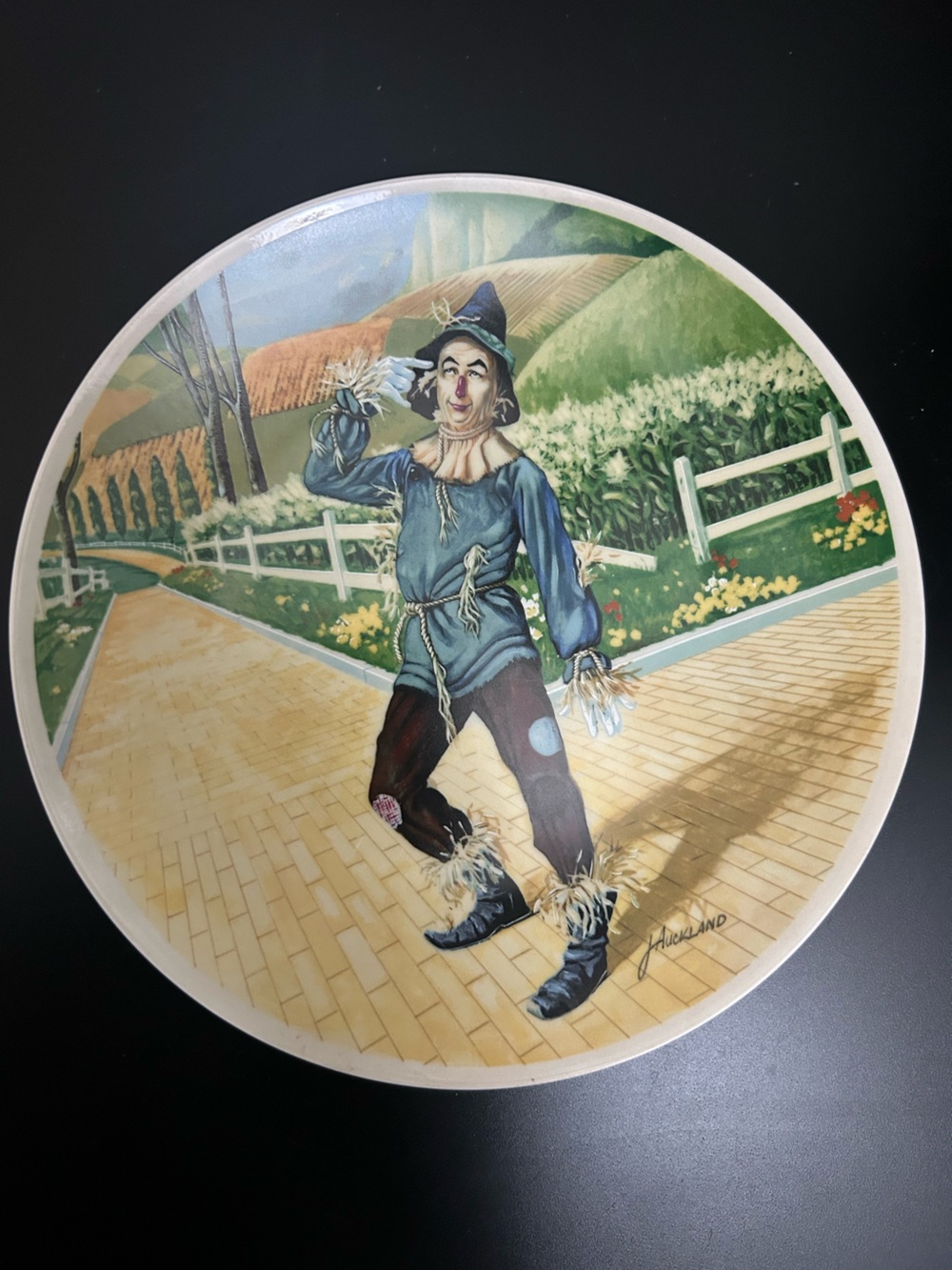 Wizard Of Oz If I Only Had A Brain Scarecrow Collector Plate